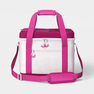 Sun Squad Soft Sided Cooler Pink (24 Cans)