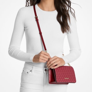 Michael Kors Jet Set Medium Signature Logo Crossbody Bag
