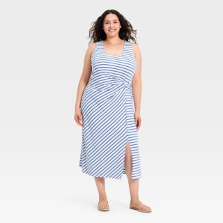 A New Day Tie-Front Twist Midi Dress