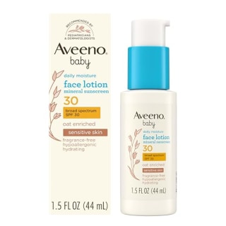 Aveeno Baby Daily Moisture Face Lotion Mineral Sunscreen SPF 30