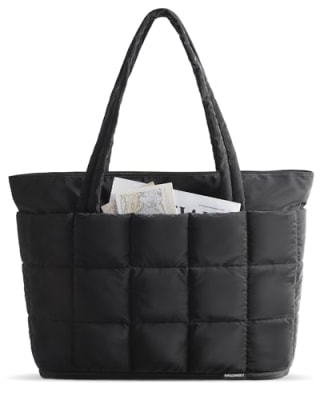 Bagsmart Expandable Puffer Tote Bag