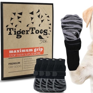 DOK TigerToes Non-Slip Dog Socks