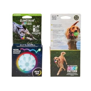 Nite Ize GlowStreak Disc-O LED Ball Dog Toy