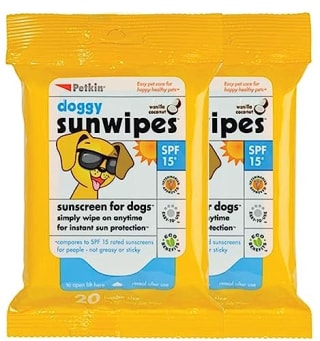 Petkin Dog Sunscreen Sunwipes