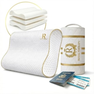 Royal Therapy Travel Memory Foam Cervical Pillow