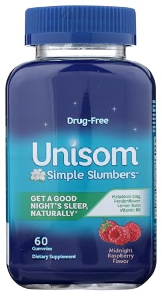 Unisom Simple Slumbers Drug Free Sleep Aid Gummies 