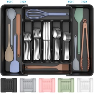 Ukeetap Extra Large Expandable Silverware Organizer