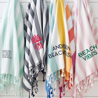 Mark & Graham Cabana Stripe Packable Beach Towel