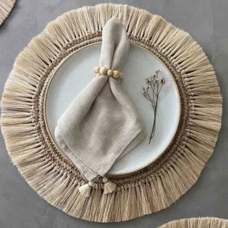 Tallo de Olivo Fringe Placemats