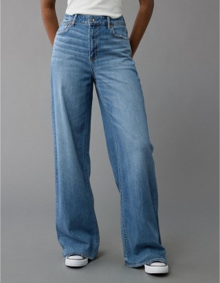 AE Dreamy Drape Super High-Waisted Baggy Wide-Leg Jean