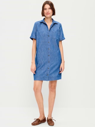 Old Navy Button-Down Mini Shirt Dress