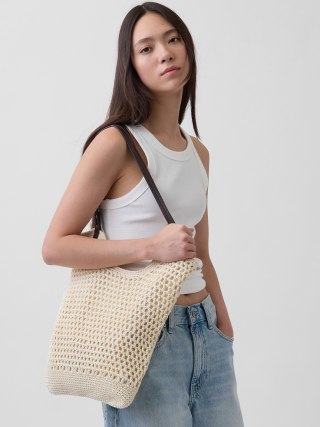 Gap Crochet Tote Bag