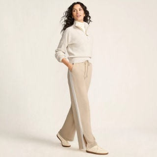 Sport Knit High Rise Relaxed Straight Pants