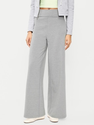 Old Navy PowerChill Fold-Over Wide-Leg Pants