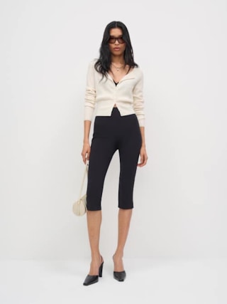 Reformation Jill Cropped Knit Pant