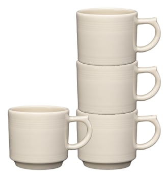 Fiesta Linen 16 OZ Set of 4 Stackable Mugs