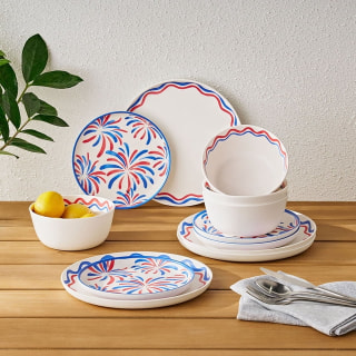Member's Mark Bamboo Melamine Dinnerware Set (12 Piece)