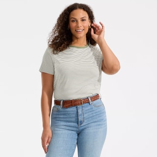 Lands' End Supima Cotton Crewneck T-Shirt