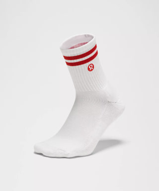Lululemon Unisex Daily Essential Quarter Socks Stripe