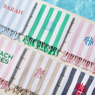 Mark & Graham Cabana Stripe Packable Beach Towel