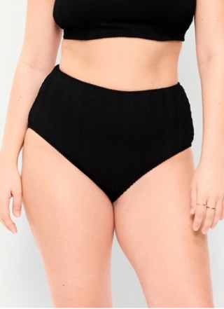 Old Navy High-Waisted Ribbed Bikini Swim Bottoms