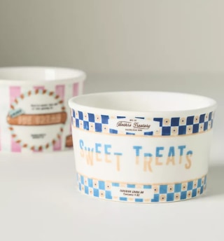 Anthropologie Glace Stoneware Ice Cream Bowl