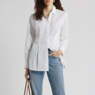Nordstrom Pleat Waist Top