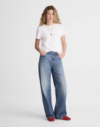Madewell The Low-Slung Baggy Jean in Airy Denim