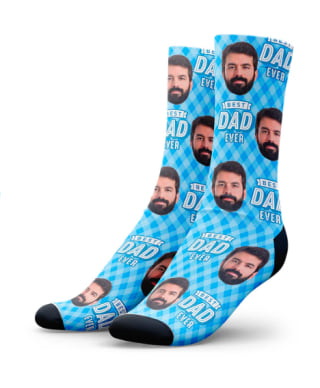 FaceSocks Custom Best Dad Ever Socks