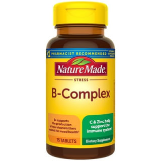 NatureMade Stress Vitamin B Complex with Vitamin C and Zinc Supplement Tablets