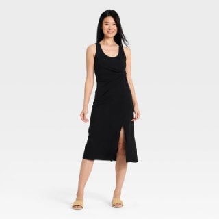 A New Day Tie-Front Twist Midi Dress