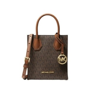 Michael Kors Mercer Extra-Small Logo and Leather Crossbody Bag