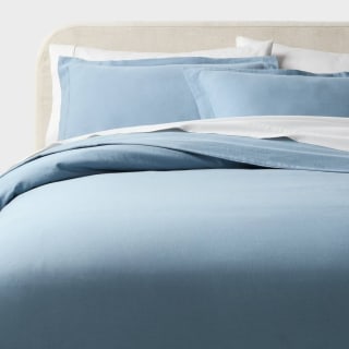 Threshold Casual Textured Cotton Duvet Cover and Sham Set