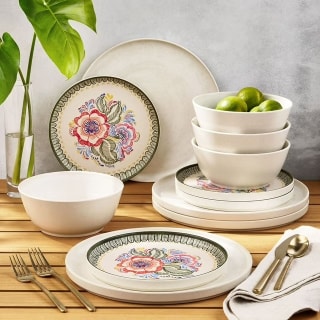 Member's Mark Bamboo Melamine Dinnerware Set (12 Piece)