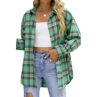 Fantaslook Plaid Flannel Button Down Shirt