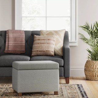 Threshold Essex Single Storage Ottoman Linen