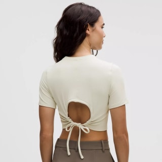 Lululemon Soft Ribbed Keyhole Short-Sleeve Shirt