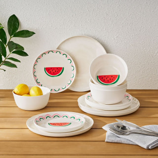 Member's Mark Bamboo Melamine Dinnerware Set (12 Piece)