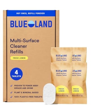 BLUELAND Multi-surface Cleaner, 4-Pack Refill, Fresh Lemon Scent