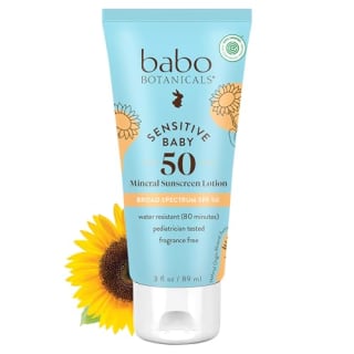 Babo Botanicals Sensitive Baby Mineral Sunscreen Lotion SPF50