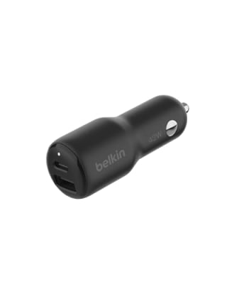 Belkin BoostCharge 42-Watt Dual Port Fast Car Charger