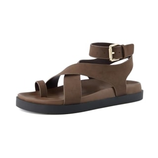 Cushionaire Ankle Wrap Molded Footbed Sandal
