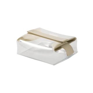 Cadence Parcel Clear Travel Kit with Zipperless Magnetic Closure