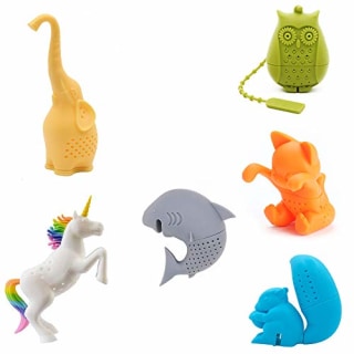 Cute Animal Silicone Tea Filters Tea Infuser Set