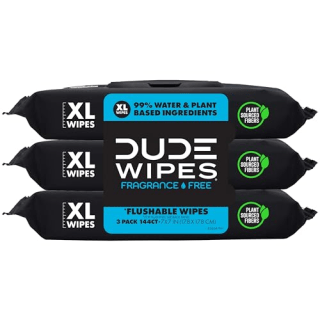 Dude Wipes Unscented Flushable Wipes