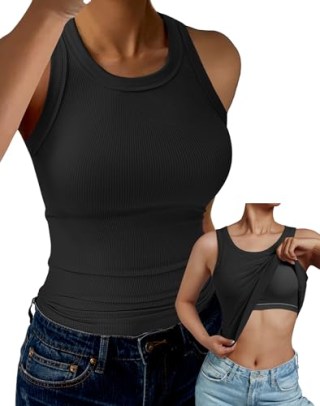 GKBK Tank Top With Built in Bra