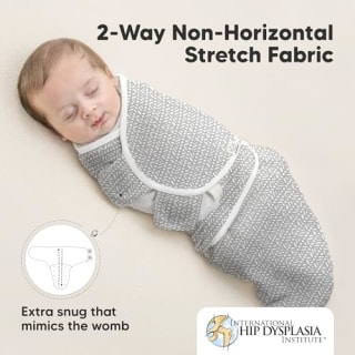 KeaBabies 3-Pack Baby Swaddle Sleep Sacks 