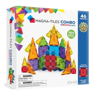 Magna-Tiles Combo 46-Piece Magnetic Construction Set