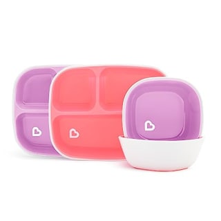 Munchkin® Splash™ 4-Piece Toddler Divided Plate and Bowl Dining Set