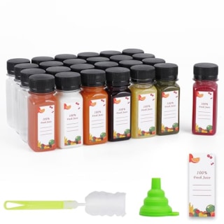 OBKJJ Plastic Juice Bottles (150 Pack)